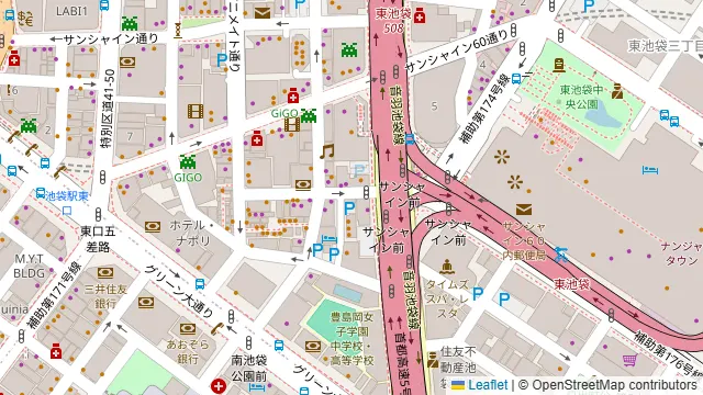 スタジオAmilia（アミリア）池袋の周辺地図