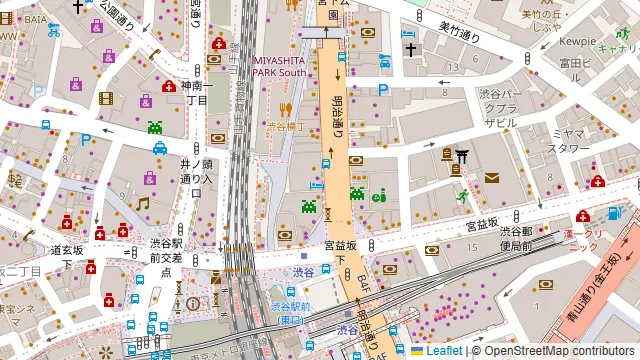 北の味紀行と地酒 北海道 渋谷駅前店の周辺地図