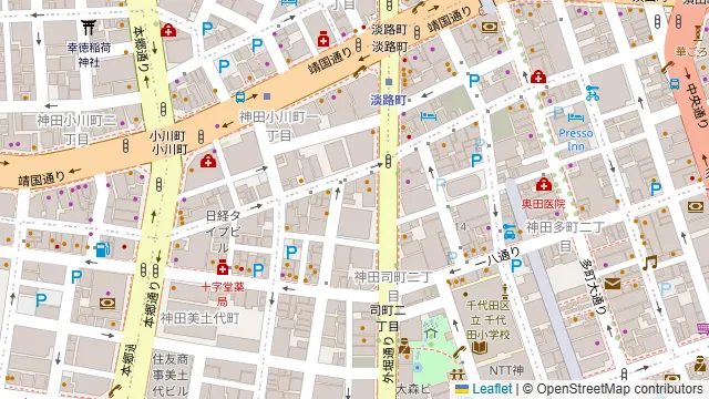 Ottotto BREWERY 淡路町店の周辺地図