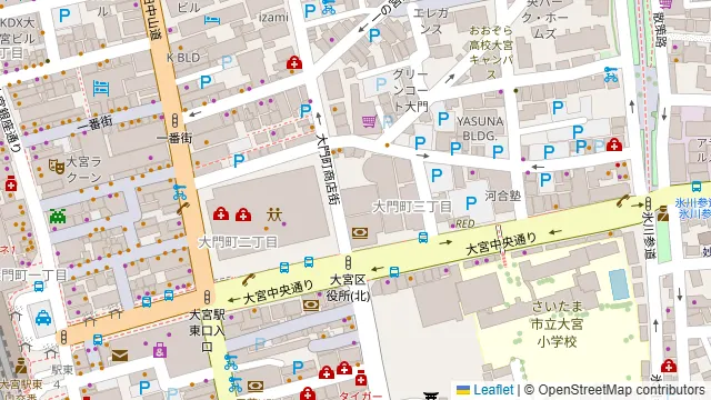TIME SHARING 大宮 逸見ビルの周辺地図