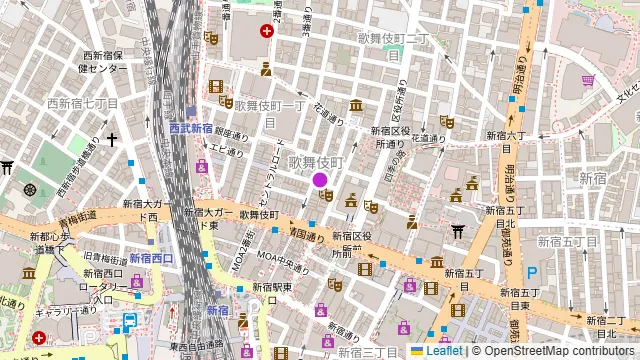 HARU新宿の周辺地図