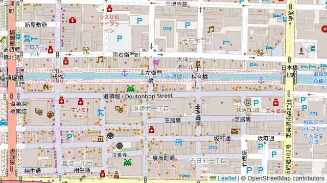 黒毛和牛一頭買い焼肉 道頓堀みつる 総本店の周辺地図