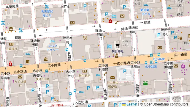 THE GARDEN 栄の周辺地図