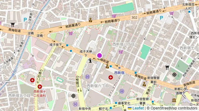 chill inn 西新宿の周辺地図