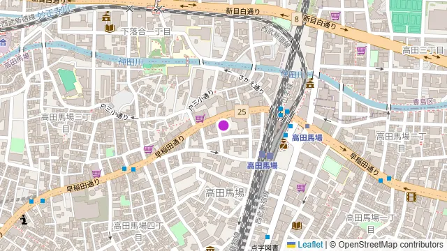 石窯ピザと樽ワイン RICCIO 高田馬場の周辺地図