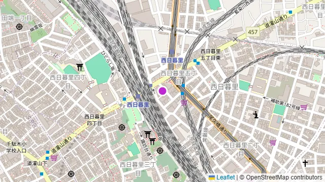 肉刺居酒屋 縁ちゃん 西日暮里の周辺地図