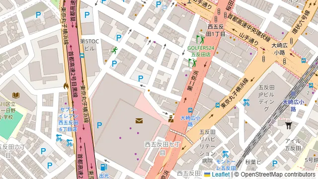 カラオケバーseven五反田本店の周辺地図