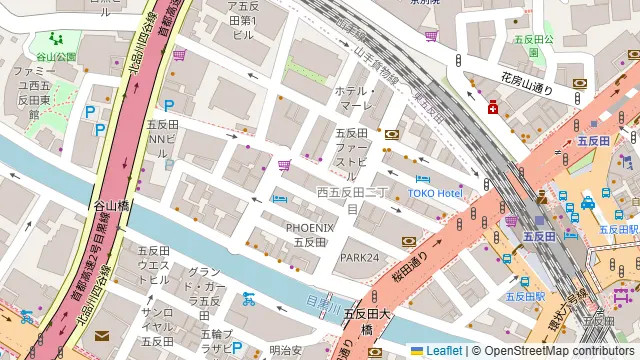 イタリアンバル CONA 五反田店の周辺地図