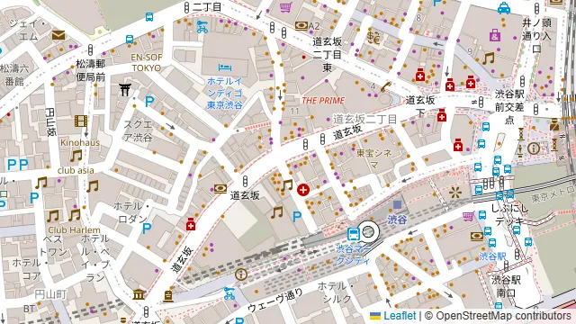 東京会議室 シブヤ・ネクサスの周辺地図
