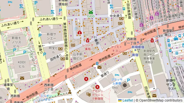 Darts UP（ダーツ アップ）西新宿店の周辺地図