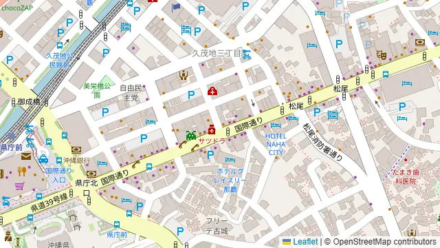 沖縄民謡ライブ居酒屋 奏 国際通り店の周辺地図