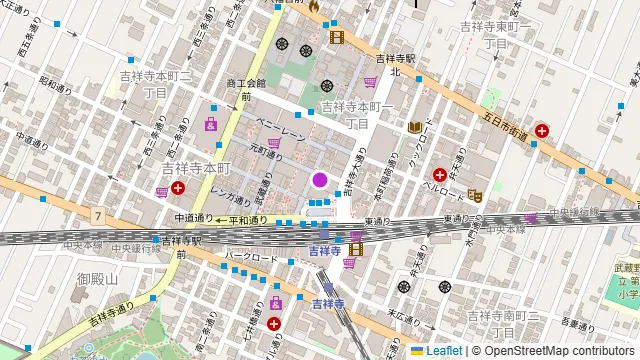 沖縄料理居酒屋 ニライカナイ 本家 吉祥寺店の周辺地図