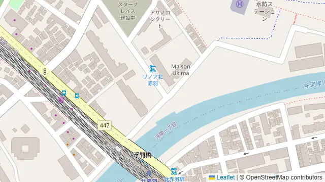 リノア北赤羽 つながるば.の周辺地図