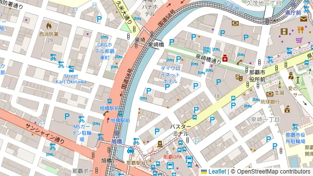 みんなの貸会議室那覇泉崎店の周辺地図