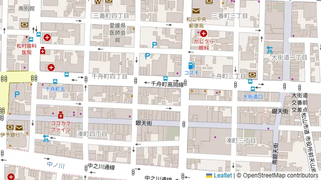 COMOL 千舟町 松山の周辺地図