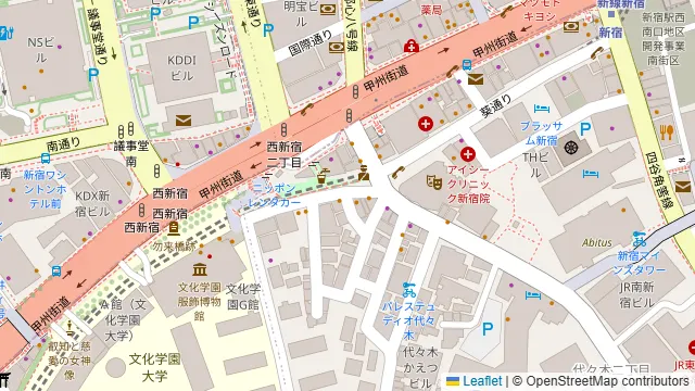陳家私菜 新宿店の周辺地図