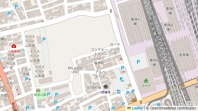 SPACE MIYABI 大宮の周辺地図