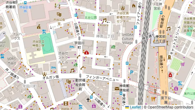 JINNAN CAFE 渋谷店の周辺地図