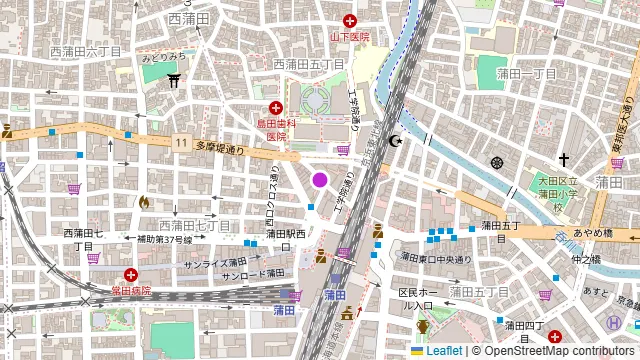 個室居酒屋 くいもの屋わん 蒲田店の周辺地図
