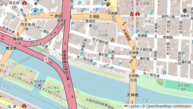 ★NEST301★ 北浜の周辺地図