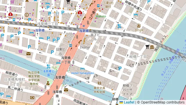 貸会議室bres浅草橋の周辺地図