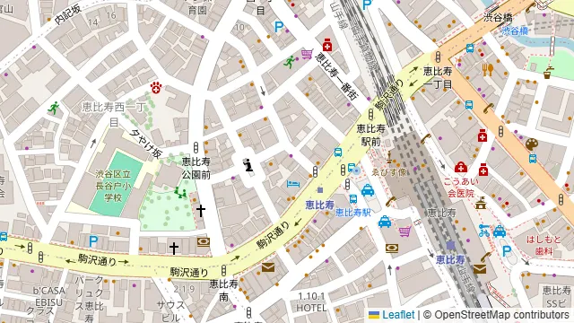 DARTS&SPORTS BAR G-BLUE 恵比寿の周辺地図