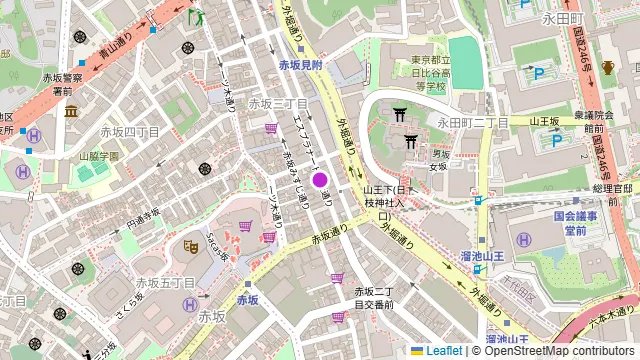WINEHALL GLAMOUR 赤坂の周辺地図