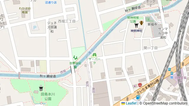 THE PARKの周辺地図
