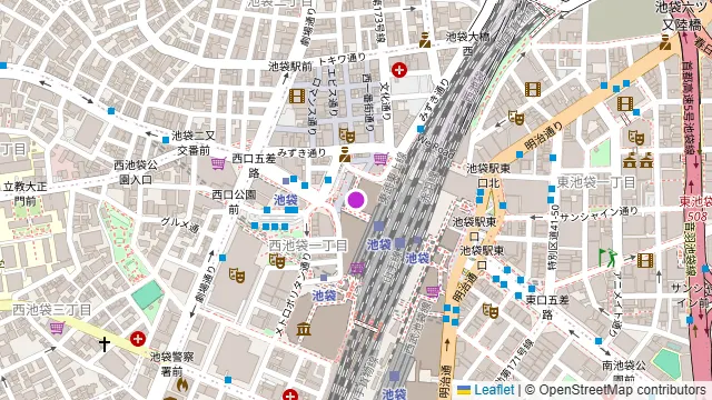 スカイビューフードコート 池袋屋上BBQビアガーデン東武の周辺地図