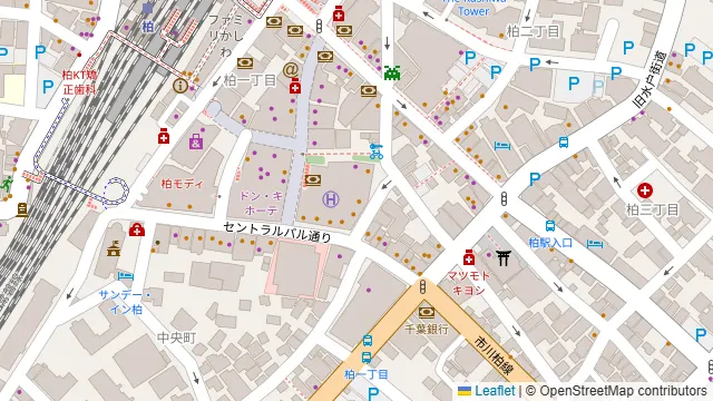 Gaudium New York DiningBar 柏の周辺地図