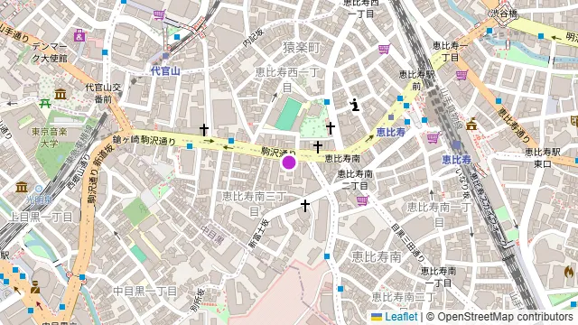 グレイドパーク恵比寿の周辺地図