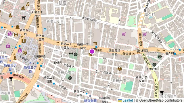 和モダン個室居酒屋 地鶏・うにしゃぶ はながこい 新宿御苑前の周辺地図