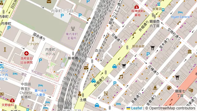 銀座ライオン 有楽町店の周辺地図