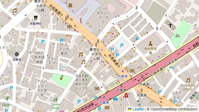 Sperare（スペラーレ）六本木の周辺地図