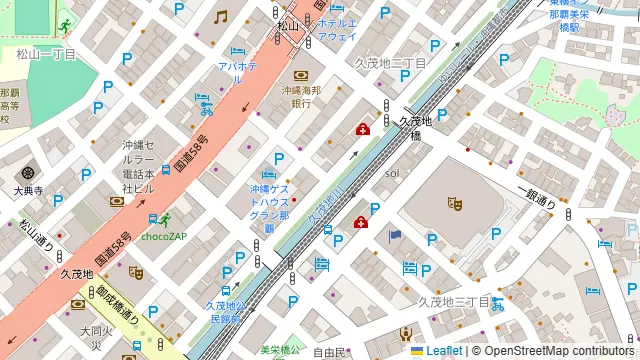 焼肉レストラン ROINS 久茂地国際通り店の周辺地図