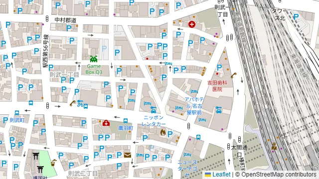 熱情的名古屋名物居酒屋 わが家の周辺地図