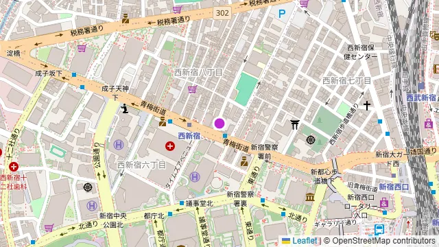 ホテルローズガーデン新宿の周辺地図