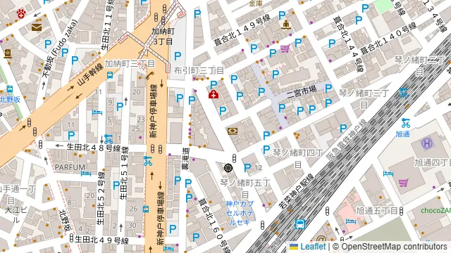 神戸三宮レンタルスタジオStorkの周辺地図