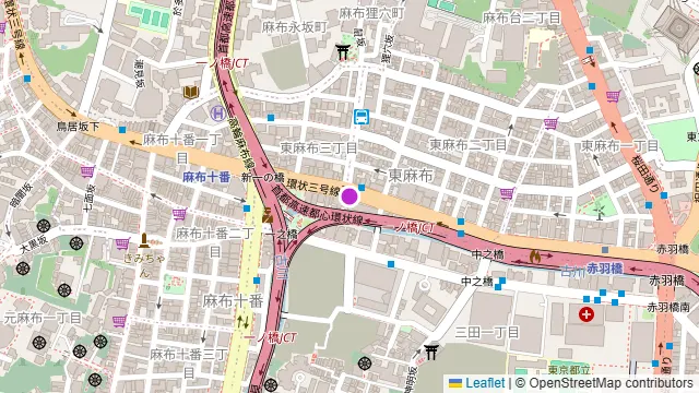 小料理屋 RUKA 麻布十番の周辺地図