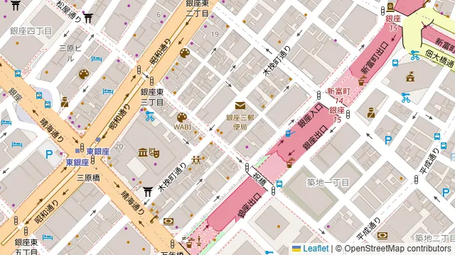 中華料理 華宴 銀座店の周辺地図