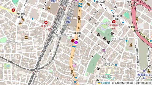East land 池袋の周辺地図