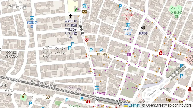 MAKUAI WORK 下北沢 ミーティングルームNo.1の周辺地図
