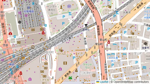 UWASASTORE ウワサストア 梅田店の周辺地図