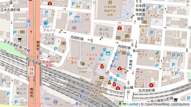 金山ソウルの周辺地図