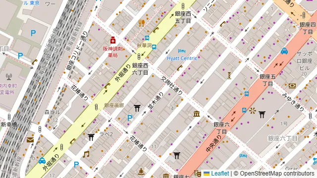 GINZA Lounge ZEROの周辺地図
