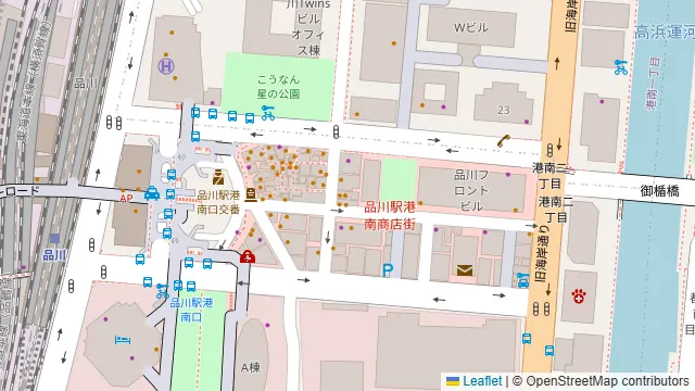 木村屋本店 品川港南口の周辺地図