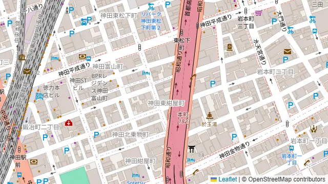 whity神田の周辺地図