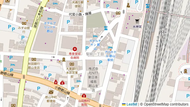 浜焼き海鮮居酒屋 大庄水産 郡山店の周辺地図