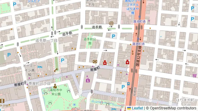 番屋 高知店の周辺地図