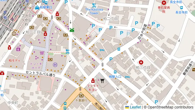 Darts UP 柏東口の周辺地図